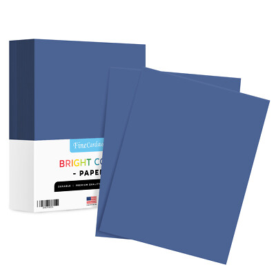 Dark Blue Bright Color Paper, 24lb Bond (90GSM), 8.5 x 11, 500 Sheets