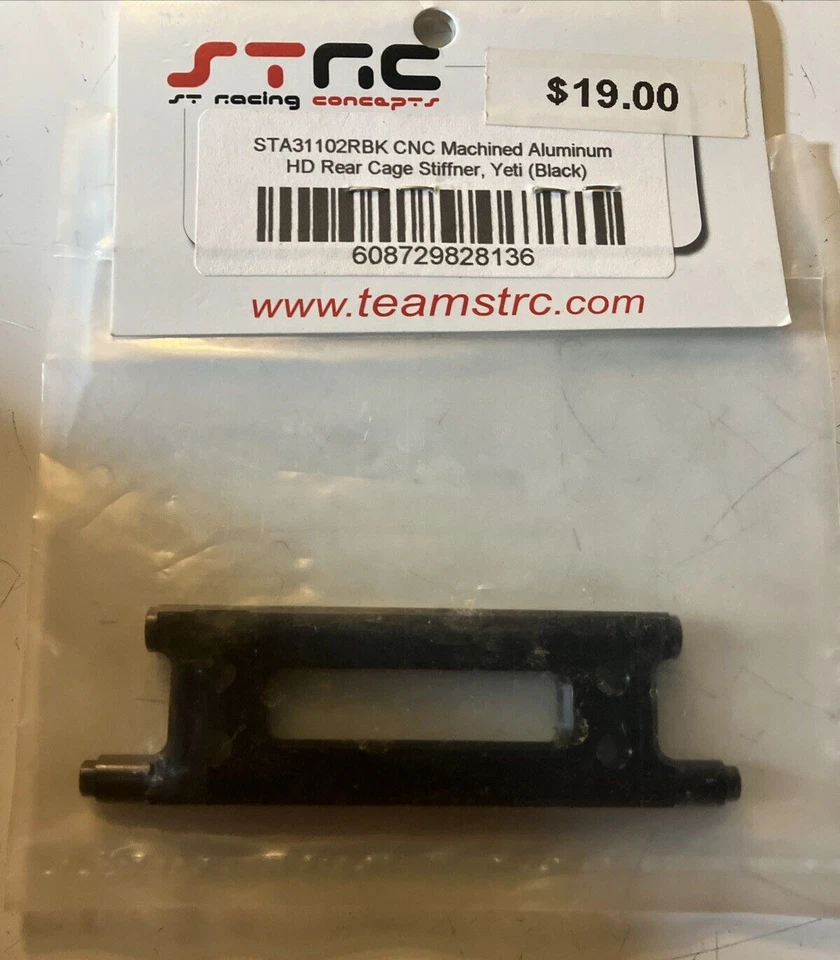 STA31102RBK STRC Alum HD Rear Cage Stiffener Yeti Black - Image 3 of 4