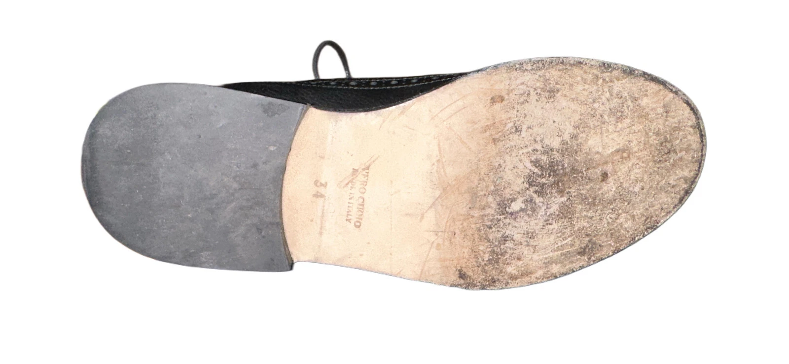 Scarpe Brogue THOM BROWNE NEW YORK nere classiche ad ali lunghe US 2 5 danneggiate