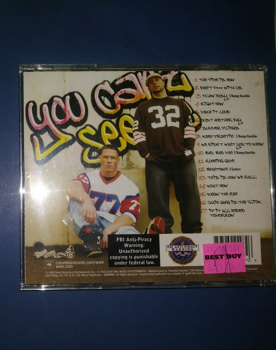 帯付き yet water contract レアCD John Cena & Tha Trademarc autographed signed CD authentic