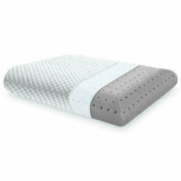 Milemont Ventilated Memory Foam Pillow, Standard Size White for sale