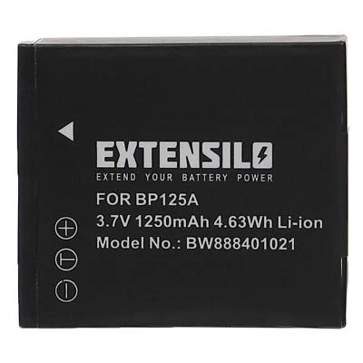 EXTENSILO Batterie remplace Samsung IA-BP125 BP125A AD43-00197A IA-BP125A 1250mAh 3,7V