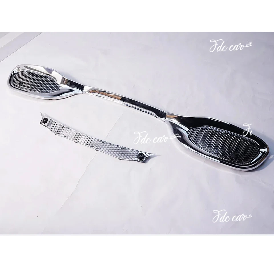 Malla de rejilla de ventilación de parachoques cromada para Mercedes Benz W223 Clase S S400 S450 S500 21+ Foto 3 de 4