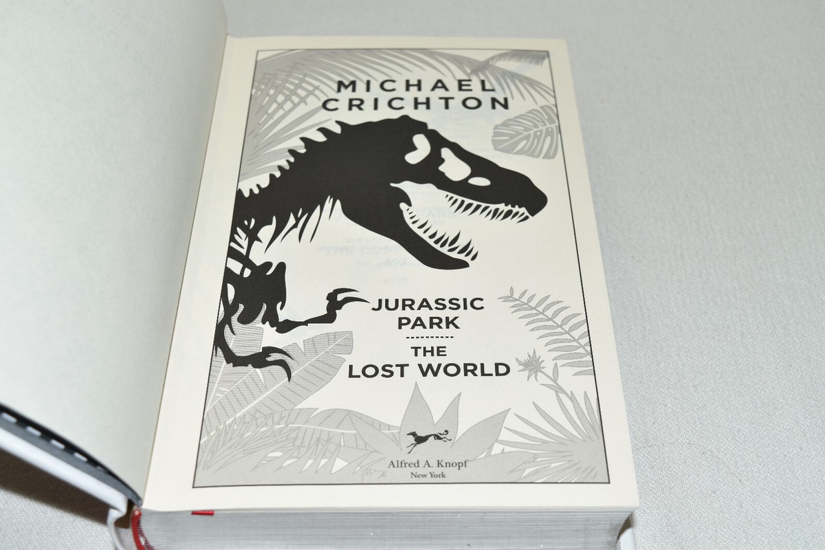 JURASSIC PARK & LOST WORLD 2-1 Michael Crichton LEATHER Easton