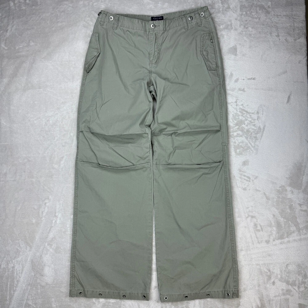 Pantalon Droit Nautica Vert - Taille 8 Femme - Occasion Très Bon état