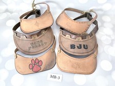 Custom Leather Sun Visor Hats Clemson Furman Bob Jones Wake Forest Jeep Vintage