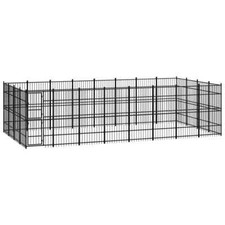 NNEVL Outdoor Dog Kennel Steel 29.49 m 