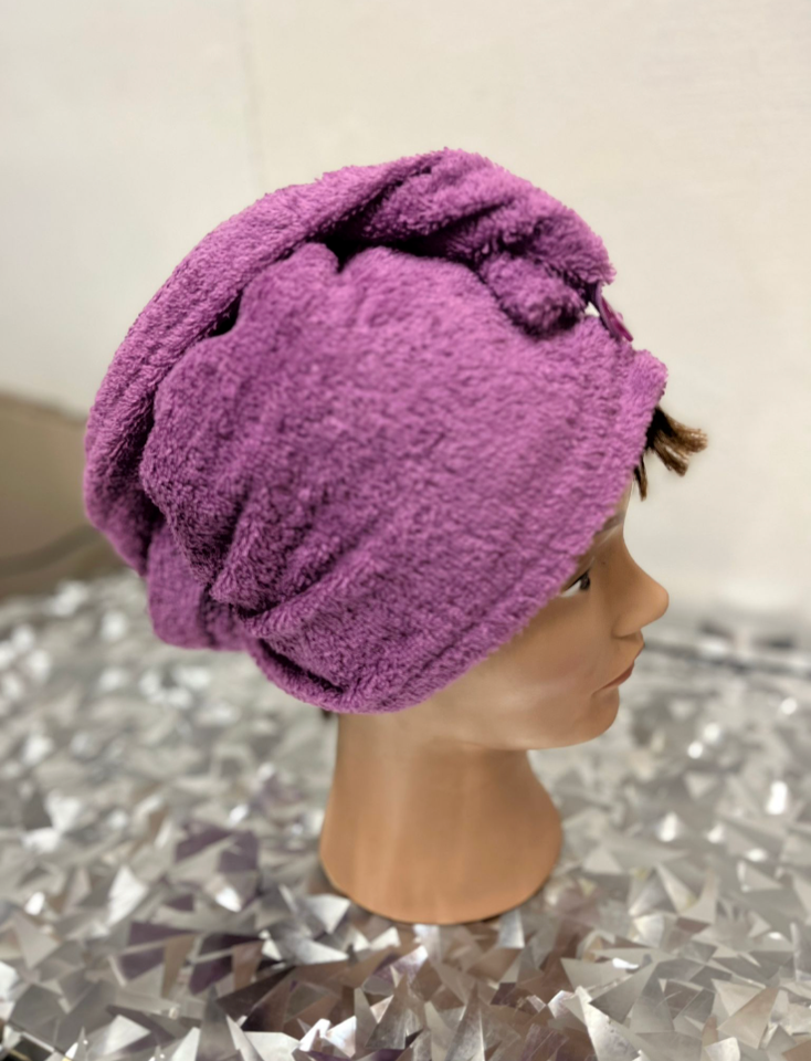 Haarturban-Set – 2 Stück Saugstark & Schnell Trocknend Mit Knopf-Befestigung