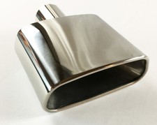 Exhaust Tip 7.25 X 3.00 Outlet 8.50 Long 2.25 Inlet Rolled Rectangle W300775