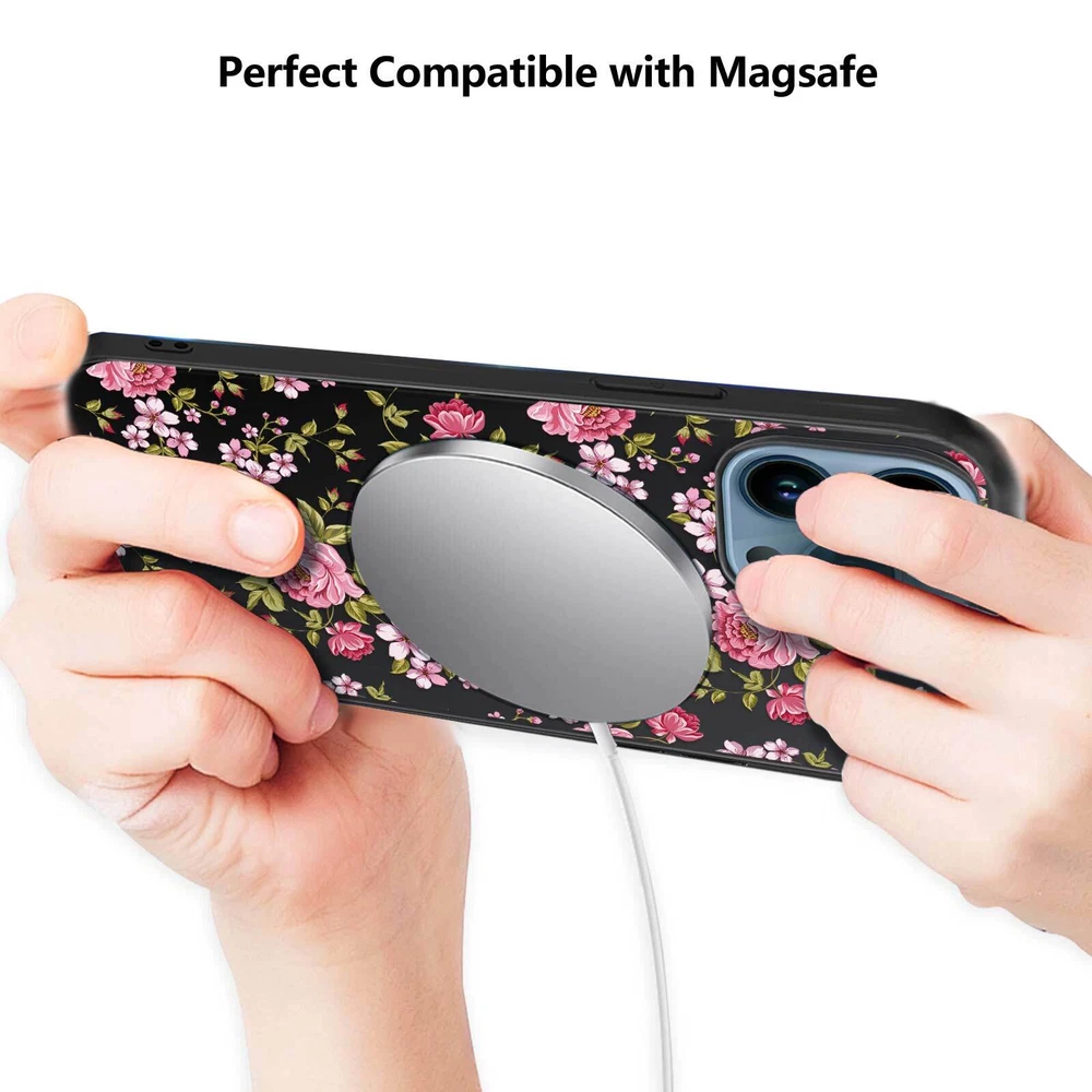 Phone Case For Apple iPhone 14 Pro Max 13 12 15 Flower Lace Protective TPU Cover