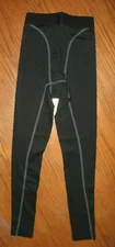 NEW Kids Base Layer Pants sz 6 black microfiber thermal underwear winter bottoms