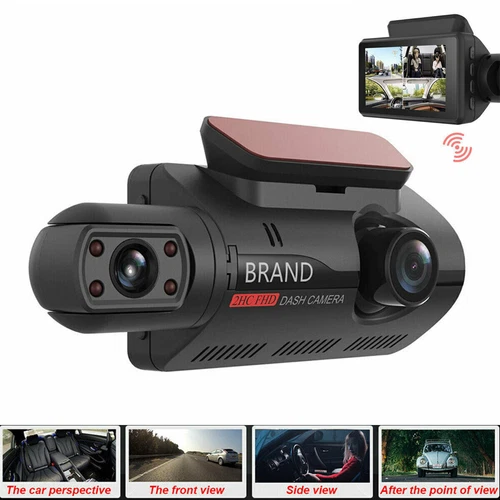 2HC FHD 1080P Dash Cam Recorder Dual Lens Camera HD 1080P Car Vehicle DVR Video