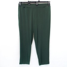 Susan Graver QVC Plus Green Every Day Regular Liquid Knit Straight Leg Pants 4X