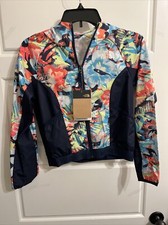North Face Kids Med Navy Youth Tropical Camo Print Printed Windwall Jackets