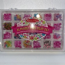 Melissa and Doug Alphabet Cube Bead Set New