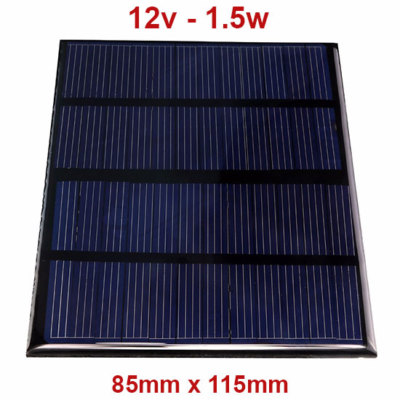 Solarpanel Mini 12V 1,5W polykristallin - ITALIEN