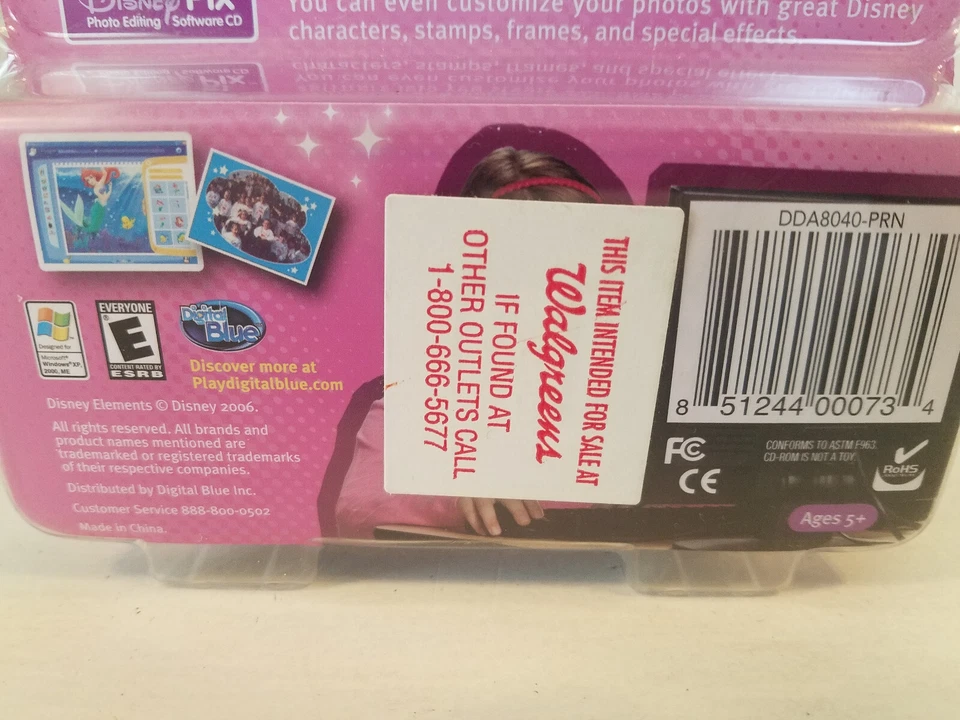 Disney Pix Micro Digital Camera W/photo Editing Software "Bundle - Image 4 of 4