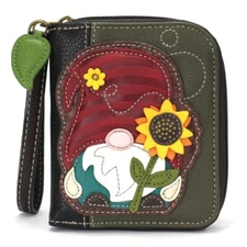 Chala Gnome Zip Around Wallet Wristlet NWT