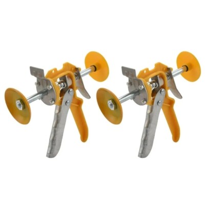 2 Stück Fliesen Nivelliersystem Nivellierer Wand Fliesen Pflaster Locator Werkzeug Clip Boden Y3K7