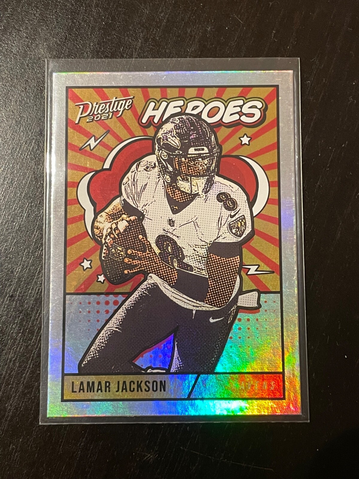Lamar Jackson 2021 Panini Prestige Heroes #HE-2 NM-MT Baltimore Ravens