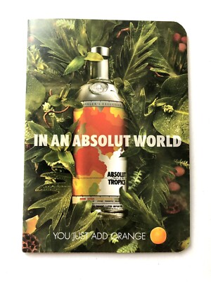 ABSOLUT VODKA TROPICS BOOKLET * NEW & COLLECTORS CONDITION * RARE