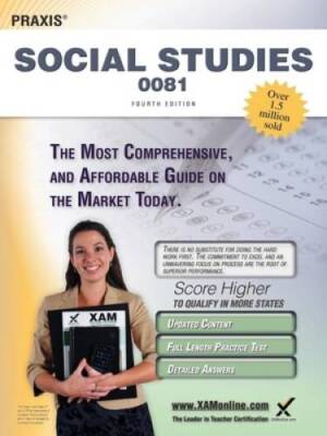 Praxis Social Studies 0081 Teacher Certification Study Guide Test Prep - GOOD