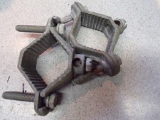 Lot of 2 1-1/4" Metal Clamps w/ Hardware FREE SHIPPING 