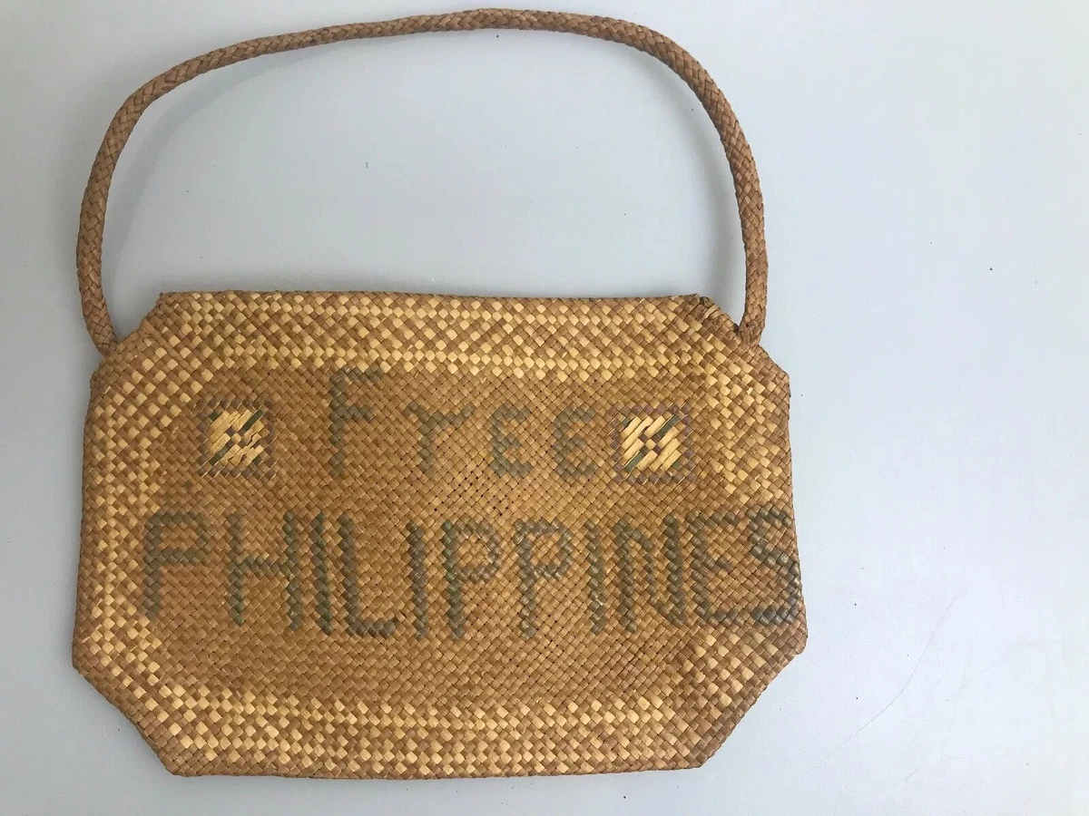 Free Philippines WW2 Original Hand Woven Purse Bag