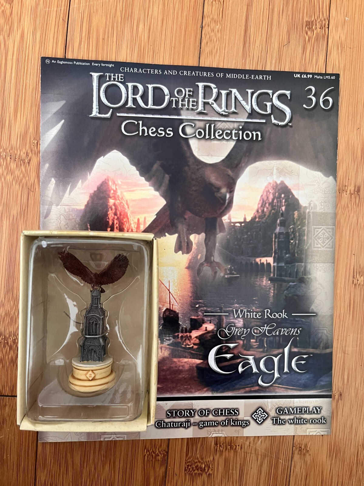 LORD OF THE RINGS CHESS COLLECTION ISSUE 36 GREY HAVENS EAGLE EAGLEMOSS FIGURE
