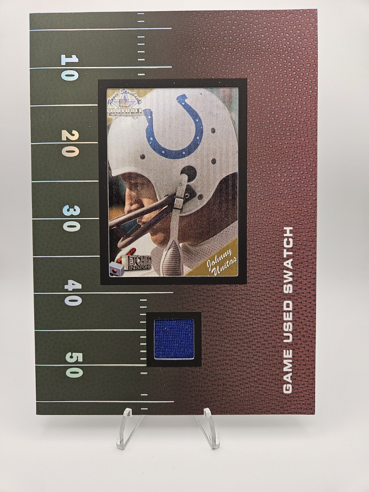 JOHNNY UNITAS-Game Used Jersey-Super Swatch Hobby Box  Exclusive-BALTIMORE COLTS