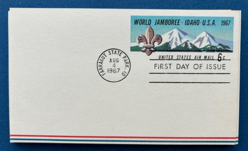 1967 Boy Scout World Jamboree First Day Issue Postcards in Excellent Condition