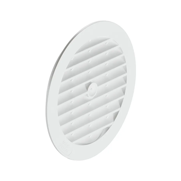 HäFele LüFtungsgitter Abluftgitter H3624 Rund Ø 123 Mm Weiß Mit Lamellen-image