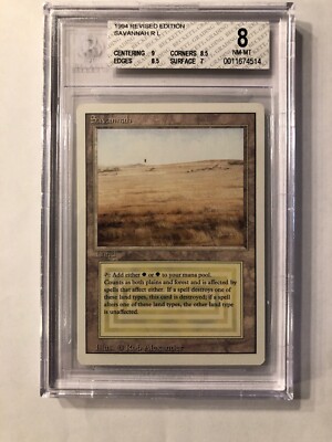Savannah Dual Land Revised BGS MTG 8 NM-MT 9/8.5/8.5/7 A Beauty