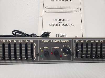 Rane ME 15 Micrographic Equalizer w/ Manual | eBay