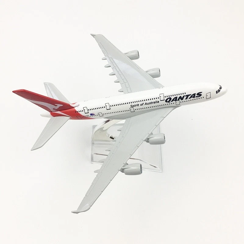 1:400 Alloy Diecast Airplane Model Collection 16cm Airbus A380 Qantas Airways - Image 3 of 4