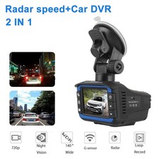 NEW 2IN1 Anti Radar Laser Police Detector Speed Car Recorder Dash Camera Night 