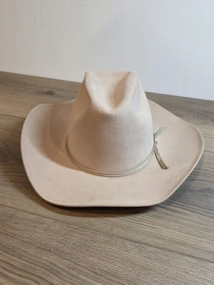 Vintage 50s XXX Fur Felt Western Cowboy 6 1/2 Cream American Hat Co american hat company cowboy hats | eBay main image 3