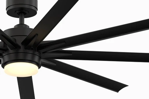 56" Fanimation Odyn Custom Black LED Smart Ceiling Fan - Picture 3 of 9