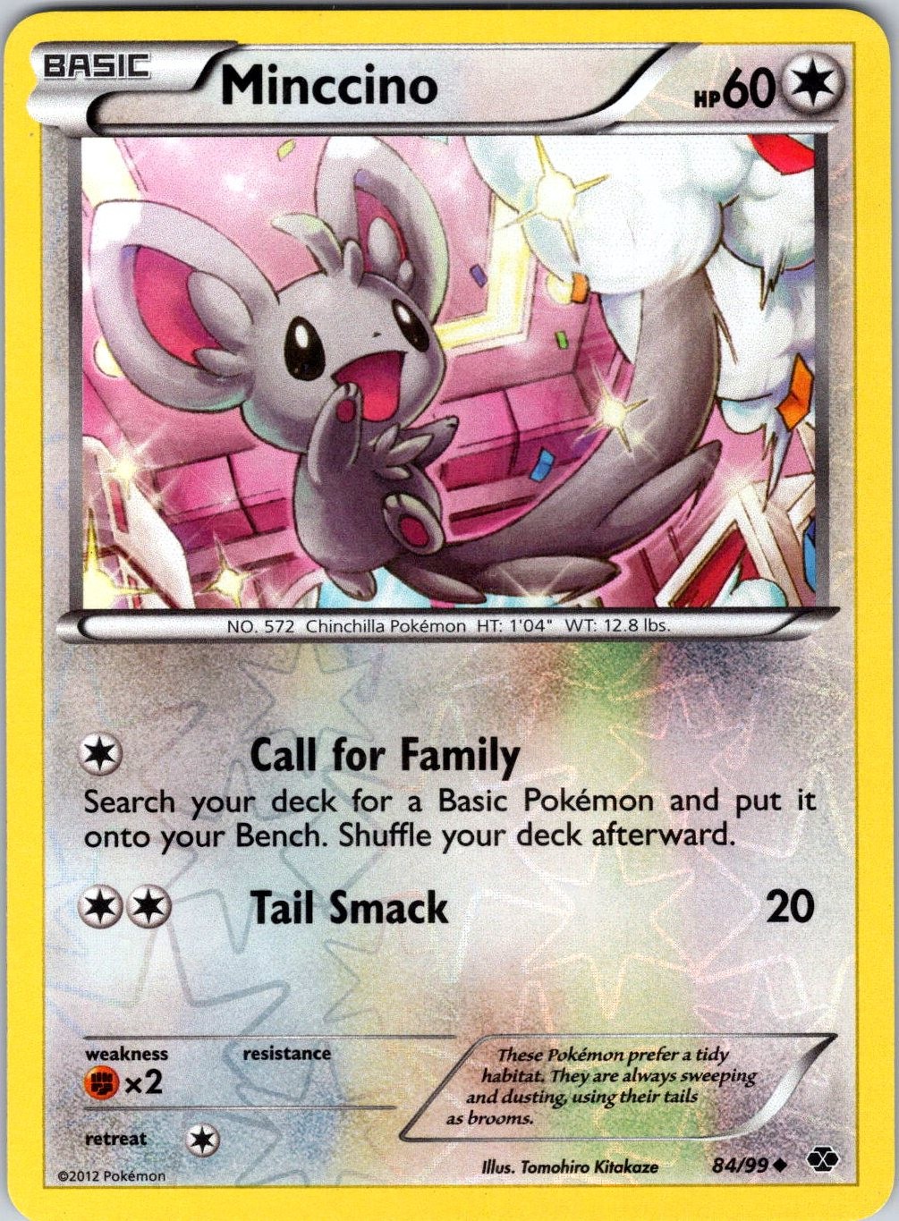 Minccino 84/99 Next Destinies Pokemon NM/LP Reverse Holo