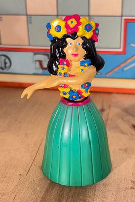 Hawaiian Hula Girl Dashboard Nodder Bobblehead Figurine, PVC 3.5