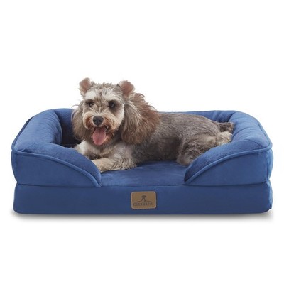 Bedfolks Orthopedic Dog Bed, Waterproof Dog Sofa Bed for Small Dogs & Cats, E...