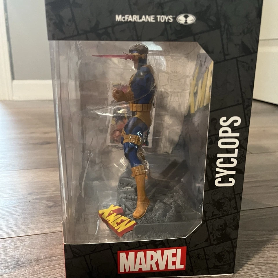 Figura + escena McFarlane Toys Marvel X-Men - Cyclops edición #1 posada 1:10 Foto 2 de 4