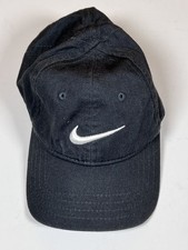 Nike Hat Heritage 86 Toddler Kids Adjustable Strapback Black White Swoosh Cap