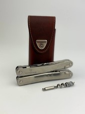 Victorinox Multitool Pincette Korkenzieher Lederetui Handwerkszeug