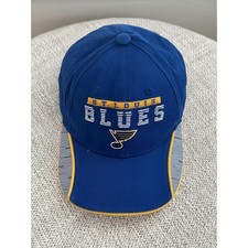 St. Louis Blues NHL Kids Baseball Cap Hat Blue Gold Adjustable