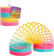 Slinky the Original Walking Spring Toy Plastic Rainbow Giant Slinky Ages 5 