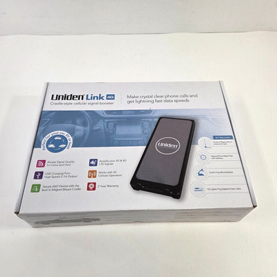 Uniden Link 4G Cell Phone Signal Booster 2040CPAL New Open Box Cradle Style