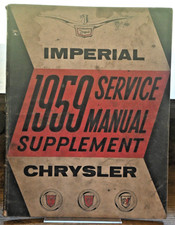 1959 Chrysler Service Manual Supplement Imperial 1959 Chrysler Service Manual Supplement Imperial