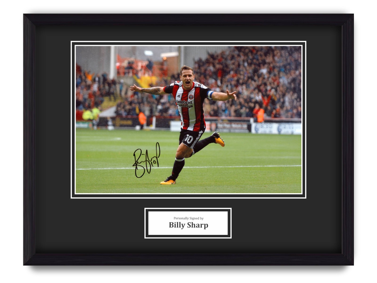 Billy Sharp Hand Signed 16x12 Framed Photo Display Autograph Sheffield United