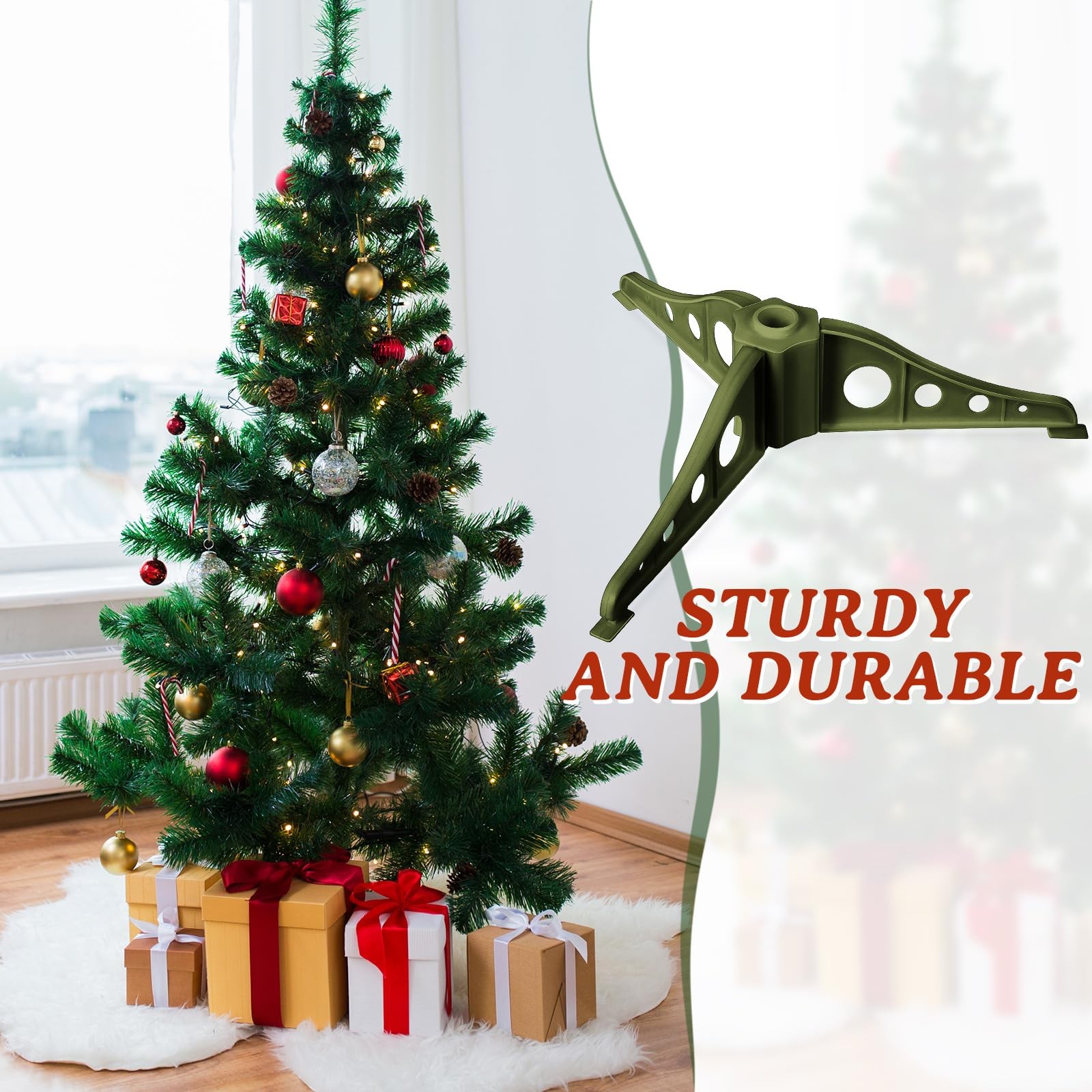 Christmas Tree Stand Plastic Christmas Tree Legs Replacement Artificial Xmas ...